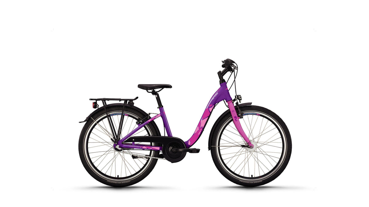 Victoria EQOLA 5 Jugendrad 24" – RH 34 cm, deep purple - AMoore Bikestore