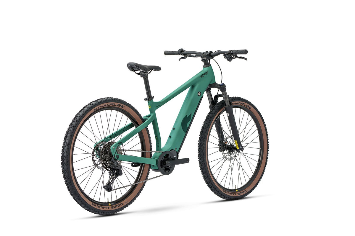 HEPHA Mountain 7 Ultra E-MTB – Gr. M (45 cm), Petrol matt - AMoore Bikestore